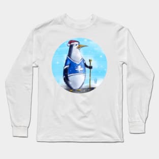 Hockey Penguin Long Sleeve T-Shirt